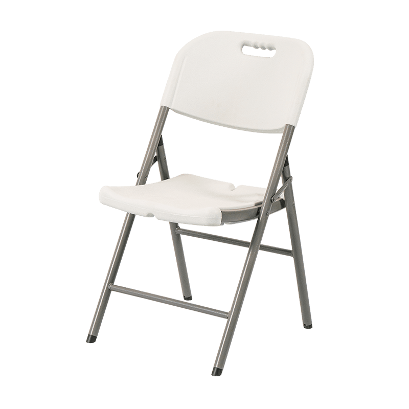 Bílé plastové stohovatelné skládací židle