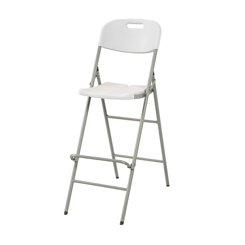 Skládací židle s výškou baru s opěradlem
